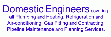 Industry and Domestic Mechanical Engineers covering all plumbing and heating, refrigeration and air-conditioning, gas fitting and pipeline maintenance and planning